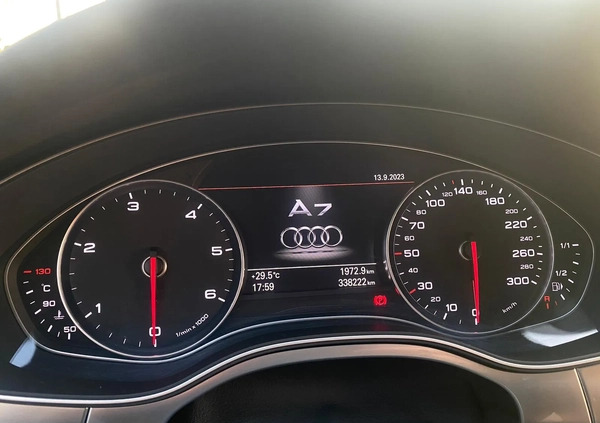 Audi A7 cena 89900 przebieg: 340000, rok produkcji 2013 z Warszawa małe 436